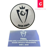 Set que contiene Match del partido de la Final de la Concacaf Champions League entre Cruz Azul y Vancouver del 1 de junio de 2025 y un parche conmemorativo del mismo partido