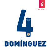 Tipografia de Cruz Azul para Jugador Color Azul Clausura 2022 Número 4 Nombre Domínguez