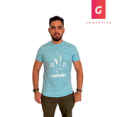 Playera de Cruz Azul Campeón Color Celeste para Hombre