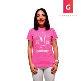 Playera de Cruz Azul Campeón Color Rosa Para Dama