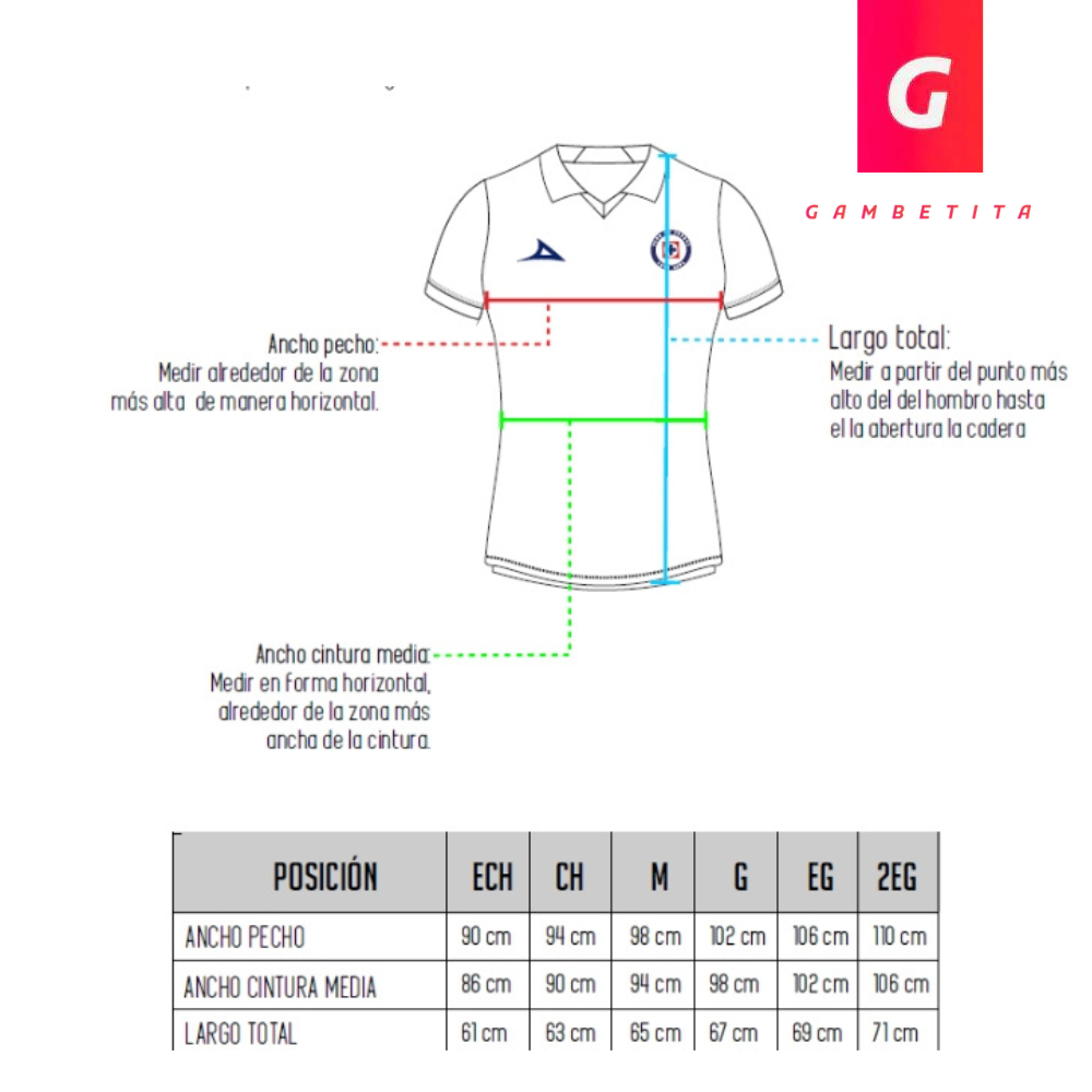 Jersey de Cruz Azul versión Local para Mujer Temporada 26-27