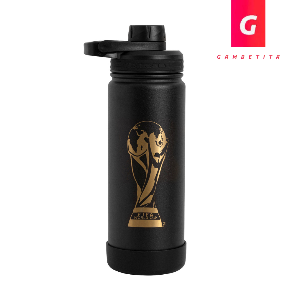 Termo Norday Colección Mundial Modelo Active 18 Oz FIFA Black & Gold