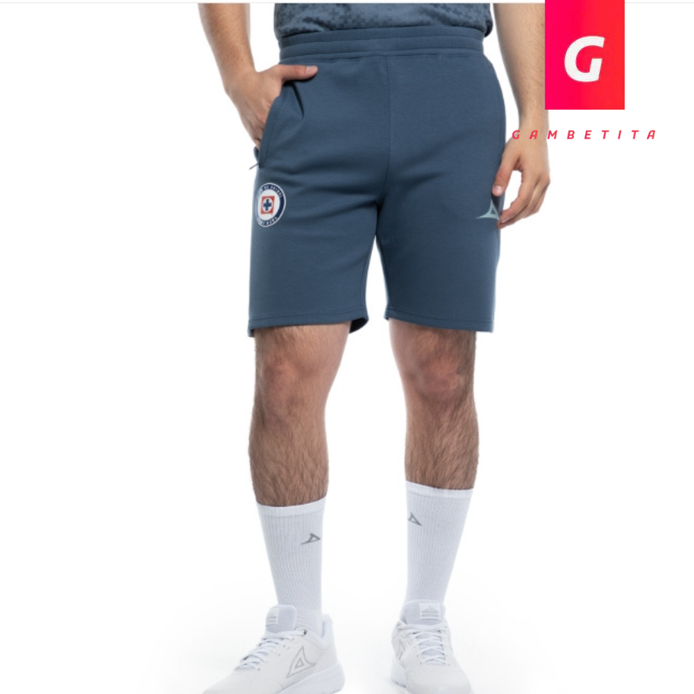 Shorts de Entrenamiento de Cruz Azul Color Azul para Hombre Temporada 26-27