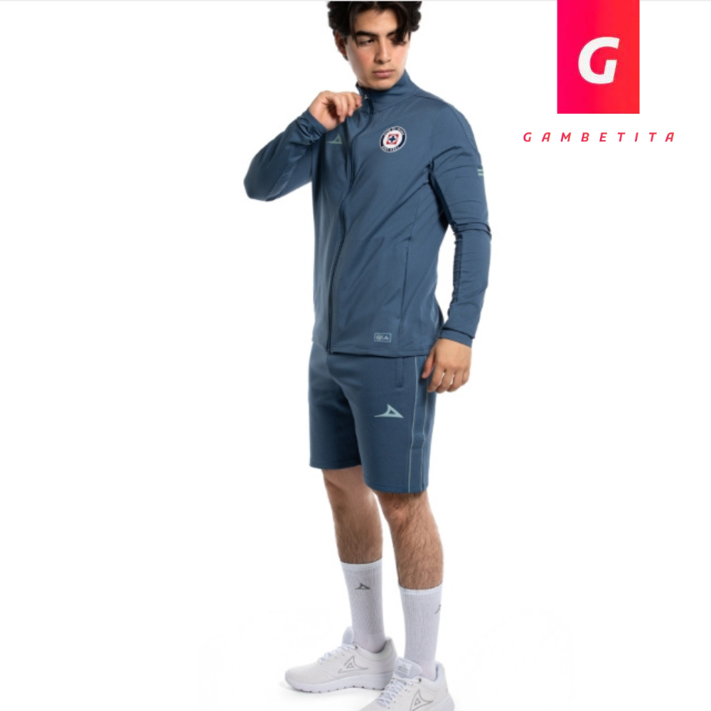 Chamarra de Entrenamiento Casual de Cruz Azul Color Azul para Hombre Temporada 26-27