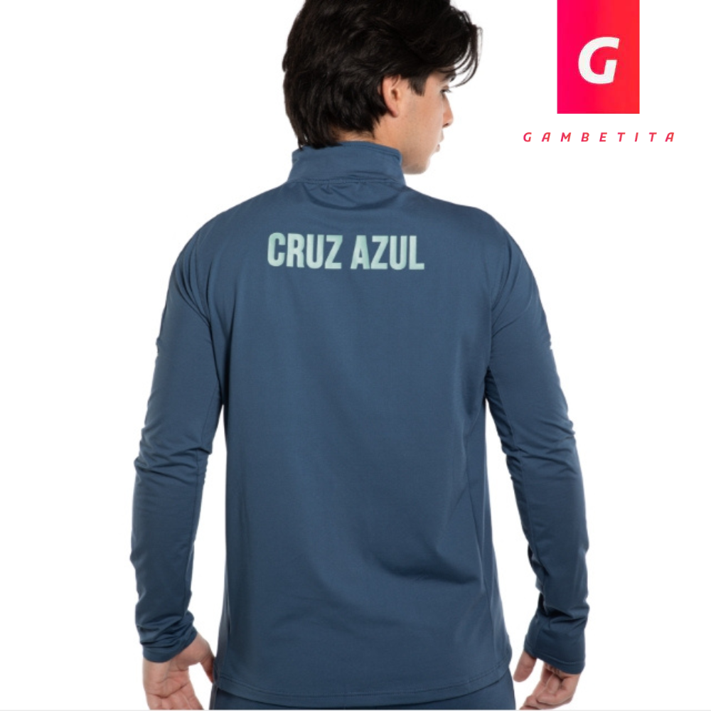 Chamarra de Entrenamiento Casual de Cruz Azul Color Azul para Hombre Temporada 26-27
