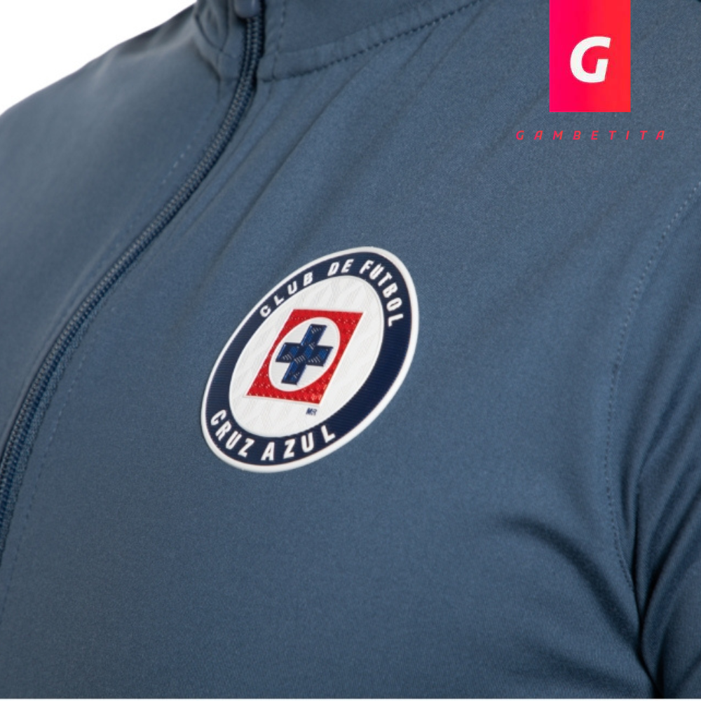 Chamarra de Entrenamiento Casual de Cruz Azul Color Azul para Hombre Temporada 26-27
