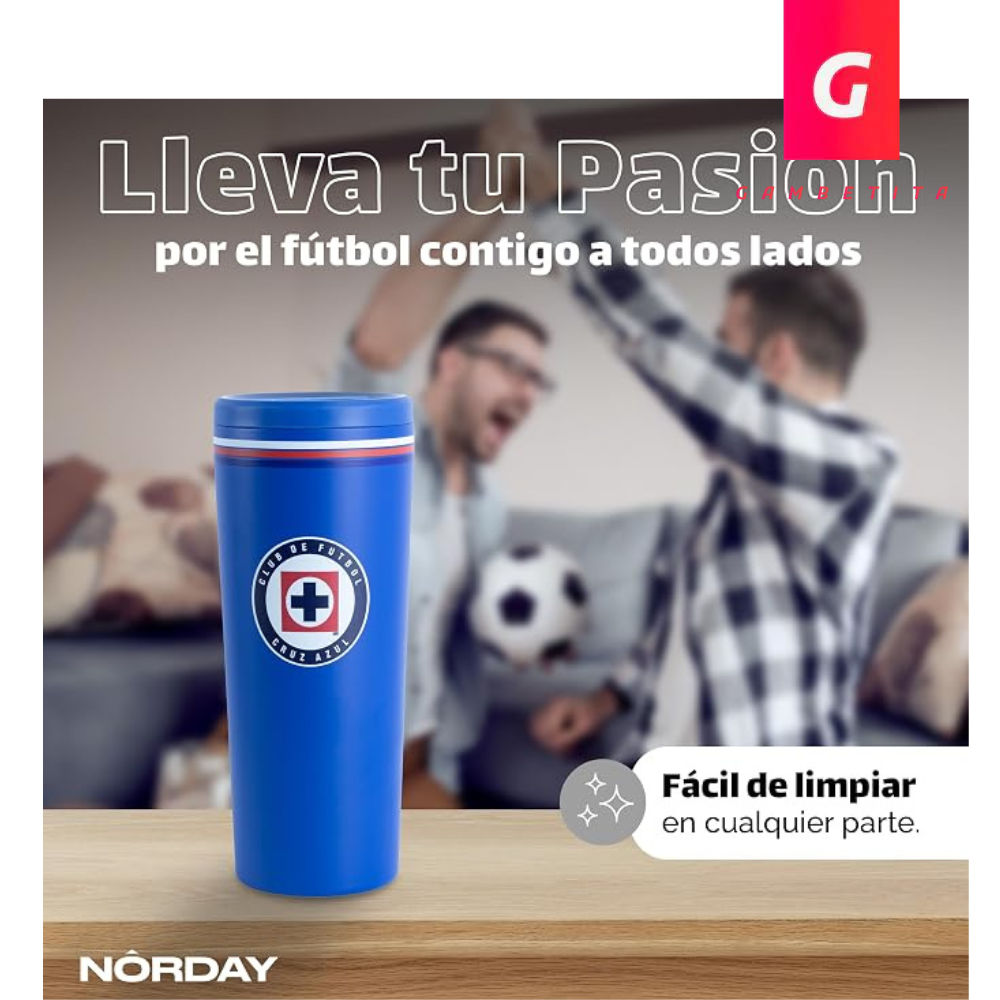 Termo Norday Cruz Azul Modelo Bloom 25 Oz Azul