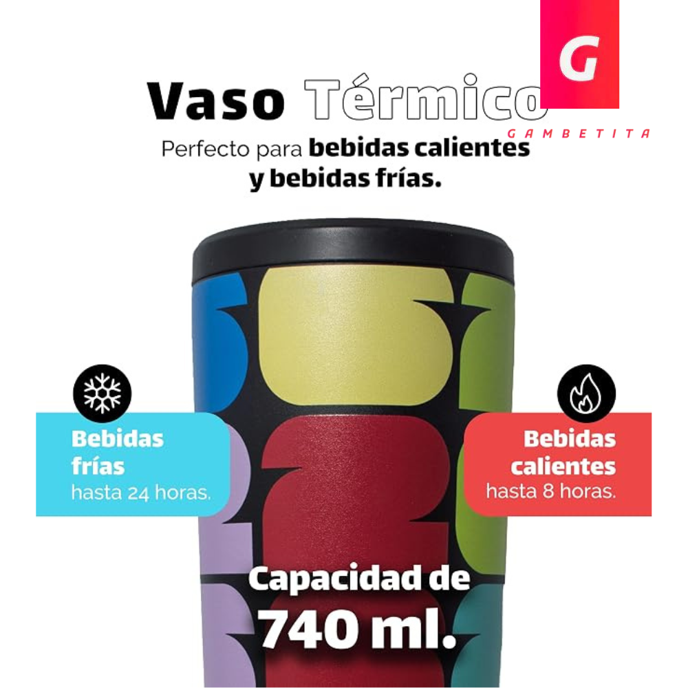 Termo Norday Colección Mundial Modelo Bloom 25 Oz FIFA Colors