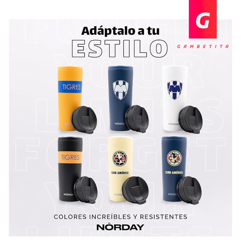 Termo Norday Cruz Azul Modelo Bloom 25 Oz Azul