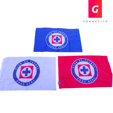 Bandera Cruz Azul Roja