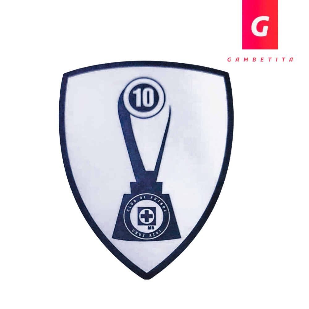 Parche de Cruz Azul conmemorativo de las 10 copas de Liga Mx