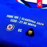 Match del partido de la Final de Ida entre Cruz Azul vs Pumas del 21 de mayo de 2026
