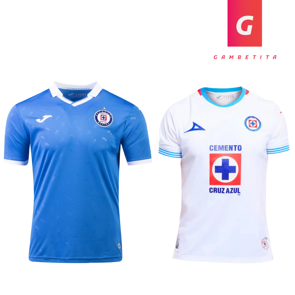 Combo Playeras de Cruz Azul versión Local y Visitante para Hombre Temporada 24-25