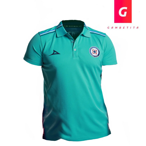 Playera Tipo Polo Aqua Temporada 25-26
