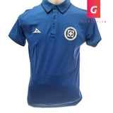 Playera de Cruz Azul Tipo Polo Color Azul Temporada 23-24