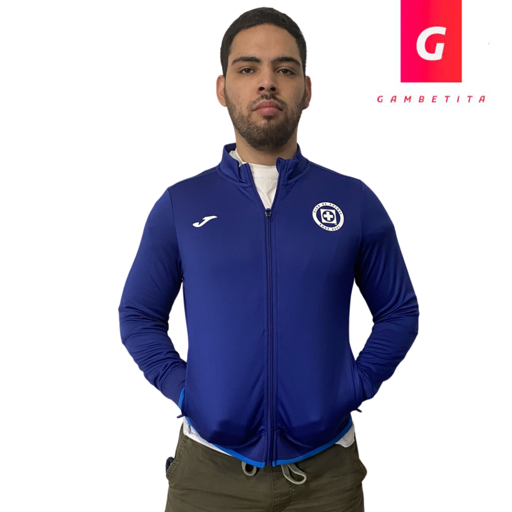 Chamarra de Entrenamiento de Cruz Azul Color Azul para Hombre Temporada 22-23