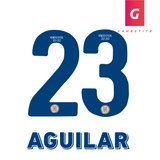 Tipografia de Cruz Azul para Jugador Color Azul Clausura 2022 Número 23 Nombre Aguilar