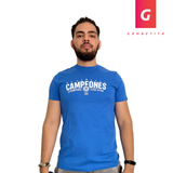 Playera de Cruz Azul Campeón Color Azul para Hombre