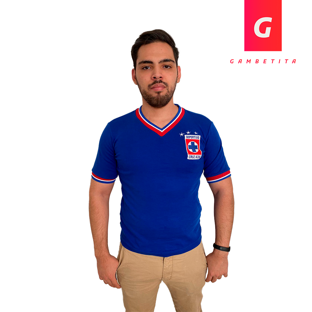 Jersey Retro de Cruz Azul versión Local para Hombre Temporada 73-74