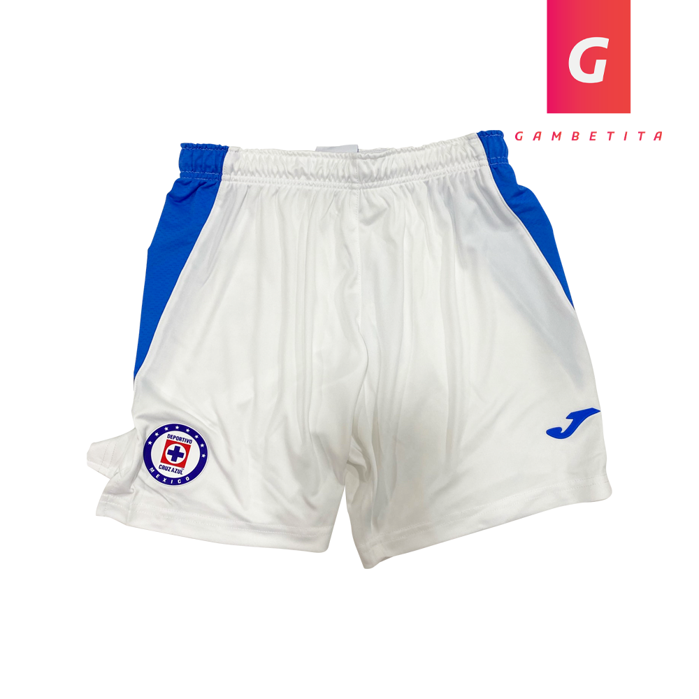 Short de Cruz Azul Color Blanco para Niño Temporada 21 -22