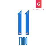 Tipografia de Cruz Azul para Jugador Color Azul Apertura 2022 Número 11 Nombre Tabo